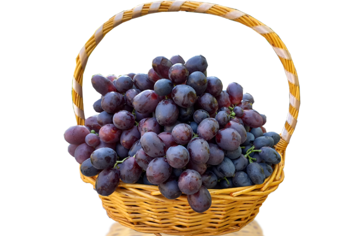 Корзинка с виноградом